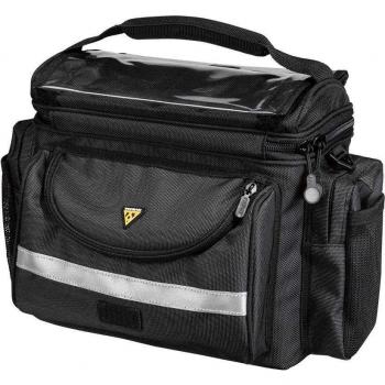Topeak TourGuide DX Handlebar Bag con Fixer 8 para Bicicleta, Color Negro