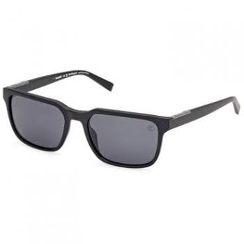 Timberland TB00008 Polarized Matte Black Sunglasses, 56 MM, Black male