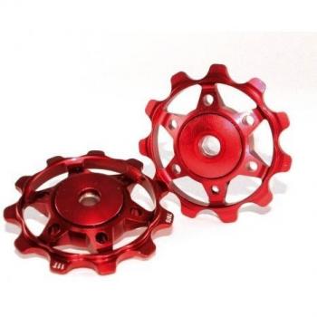 XLC Schaltwerkpully PU-A02 Caja de Cambios, Unisex Adulto, Rojo, 5x5x5cm