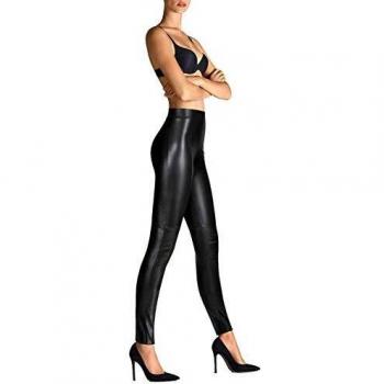 Wolford Estella Women's Faux Leather Leggings, Black, Size 38