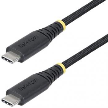 Cable de Carga USB-C StarTech (1 m, 240W PD, USB 2.0, Certificado USB-IF, Doble Capa Silicona/Trenzado)