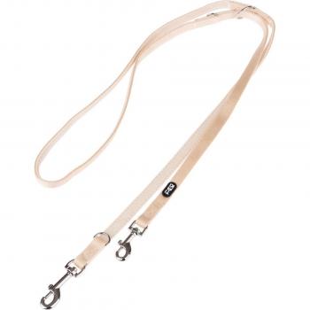 Correa ajustable TIAKI Mesh beige para perros - 200 x 1,5 cm