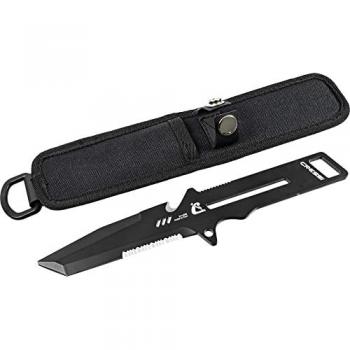 Cuchillo para buceo Cressi Kai, cuchillo de entrenamiento para apnea, unisex-adulto, color negro, talla única
