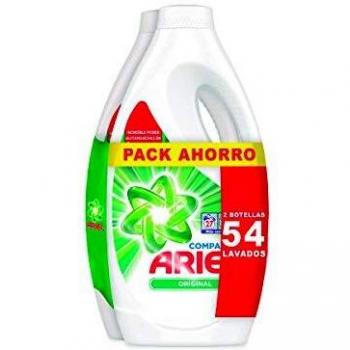 ARIEL detergente máquina líquido original botella 2 x 27 lv
