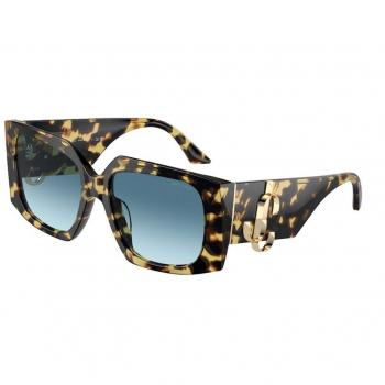 Jimmy Choo JC5006U Women's Sunglasses in Havana, Size 55 MM, Stylish Blue Gradient, Multicolor