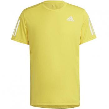 Camiseta de running adidas Own The Run hombre amarilla blanca - S