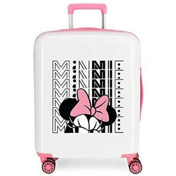 Disney Pretty Minnie Maleta de Cabina Multicolor 40x55x20 cms Rígida ABS Cierre TSA Integrado 38,4L 2 kgs 4 Ruedas Dobles Equipaje de Mano