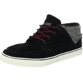 GLOBE Skateboard Shoes DUNCOMBE BENDER BLACK/TWEED/RED Sz 11.5