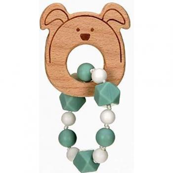 Mordedor Pulsera de Madera/Silicona Perro Little Chums
