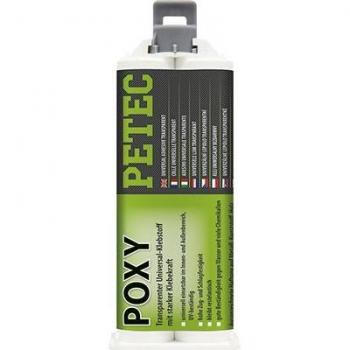 Kit de pegamento epoxy PETEC 98050 para retrovisores (50 ml) - adhesivo universal transparente para vidrio y metal