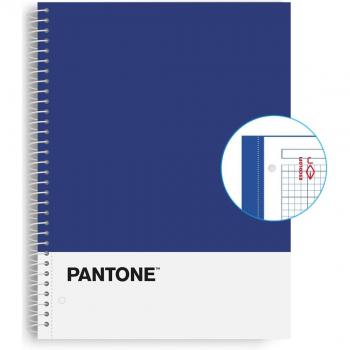 Cuaderno de Tamaño A4 con 80 Hojas Microperforadas en Color Azul Pantone