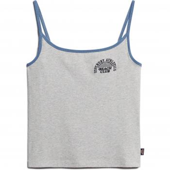 Superdry Women's Essential Grey Marl Sleeveless T-Shirt XL