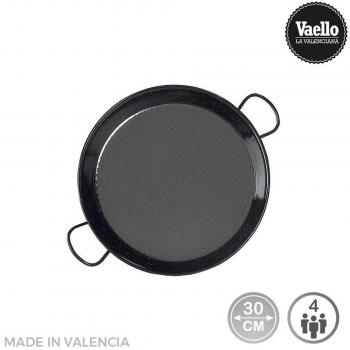 Paellera tradicional de acero esmaltado Ø30cm (4 personas)