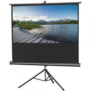celexon Pantalla trípode para Escuela, proyección, presentación y Cine en casa Básica - Negro - 133 x 75 cm - 60 - 16:9