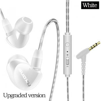 Auriculares Intrauditivos con Cable de 3,5mm, Audífonos Deportivos Dtereo con Micrófono y Ajuste de Volumen para Música y Llamadas
