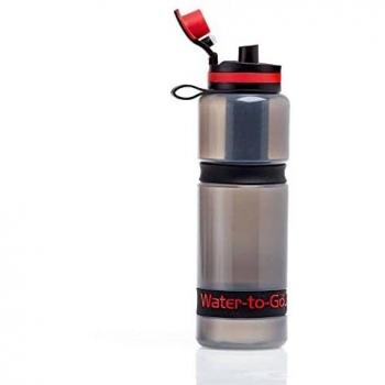 Botella filtrante Water to Go outdoor Active 75cl (negro/rojo)