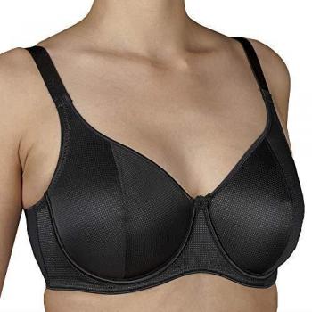 Selene - Delia-C Sujetador señora Reductor sin Relleno con Aros Copa C 39% Poliamida 52% Poliéster 9% Elastano Color: Negro Talla: 100