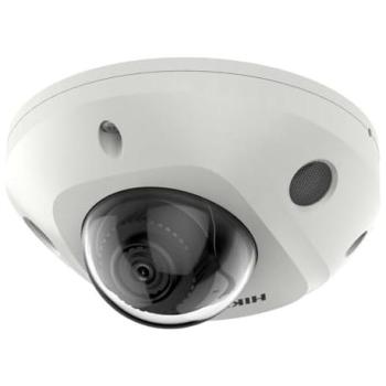 Cámara de Seguridad IP Hikvision Pro Domo AcuSense 4MP con Micrófono Integrado y Lente Gran Angular 2mm, Exterior IP67