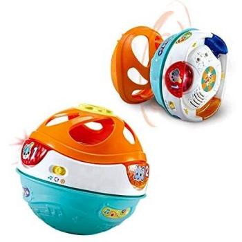 VTech VTech-80-509022 Rueda la Bola 3 en 1, Pelota interactiva para bebés +9 Meses, transformable en