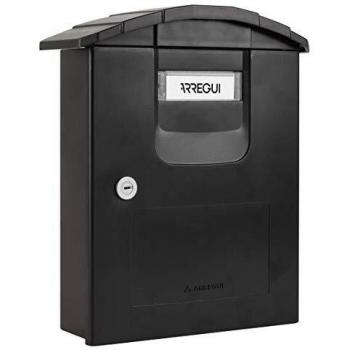 Arregui Costa E5304 Buzón Individual de Plástico de gran resistencia, Negro, Tamaño M