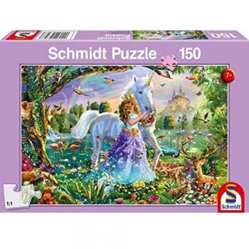 Schmidt Spiele 150-Piece Princess with Unicorn and Castle Puzzle