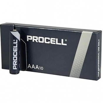 Duracell Industrial ID2400B10B10 - Pack de 10 Pilas Alcalinas AAA LR03, 1.5V