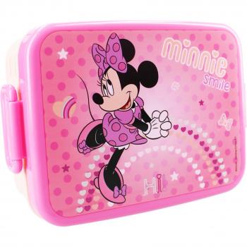Lonchera Minnie Mouse Lunch Bunch 10x10x1 Cms. Ideal para el uso diario