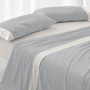 Juego de Sábanas de Verano Burrito Blanco Modelo 041 Oceano para Cama de 90 cm | Poliéster 50% Algodón 50% | Todo el Año
