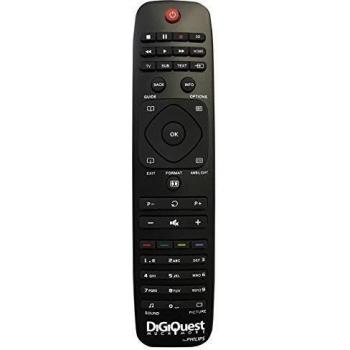 Mando a Distancia Universal Inalámbrico Digiquest TLC111 Compatible con TV Philips (LCD, LED, Plasma y 4K)