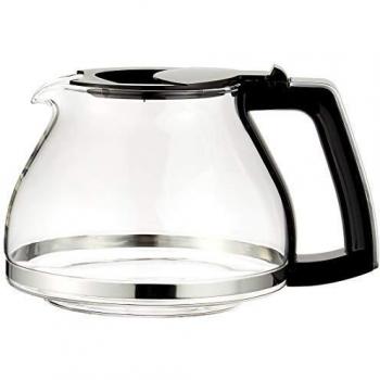 Jarra de Vidrio Melitta Typ 96 Schwarz-Silber para Cafetera M652, Capacidad 1.25 Litros, Diseño Moderno y Apto para Lavavajillas