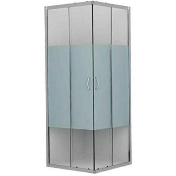 vidaXL Mampara de Ducha con Vidrio de Seguridad Baño Fregadero Fontanería Bricolaje Instalación Decoración Grifería Sanitario Bañera 90x70x180 cm