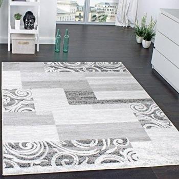 Alfombra Rectangular Paco Home Sinai 053, 13 mm de Altura, Corto Pelo, Diseño Patchwork con Ornamentos