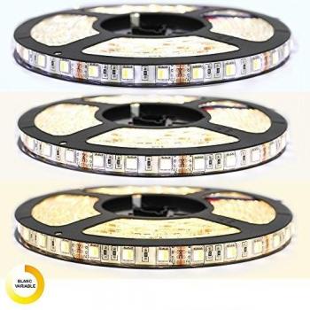 Kit de cinta LED profesional 5050 - 60 LEDs/m - 5 metros IP65 anti-salpicaduras con controlador y transformador