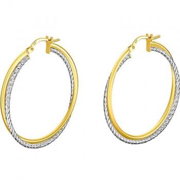 Pendientes Time Road OS00019/30 de Oro de 9K para Mujer con Acabado Brillante