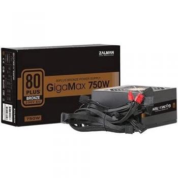Fuente de Alimentación ATX Zalman GigaMax ZM750-GVII, 750W, Eficiencia 80 Plus Bronze, PFC Activo, Ventilador de 120mm