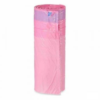 Bolsas de Basura Perfumadas Autocierre Rosa Polietileno 15 Unidades 30 Litros