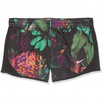Nike G NK Dry Tempo AOP1 Shorts, Niñas, Black/White, XL