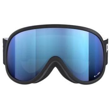 Máscara de Esquí POC Retina Mid con lente Clarity Highly Intense Partly Sunny Blue, color Uranium Black, unisex para adultos, talla única