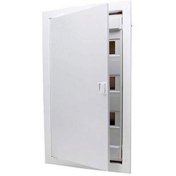 Kopp – Caja de distribución para empotrar en Paredes Huecas, con Puerta de Metal, de 3 Filas para 36 Polos, 1 Pieza, Color Blanco, 340513002
