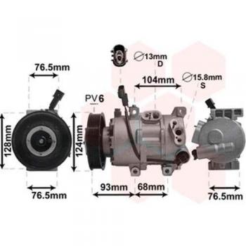 Compresor de aire acondicionado VAN WEZEL 8300K242