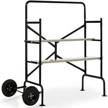 Andamio móvil sobre ruedas L.140xL.78xH.135 cm con 2 plataformas