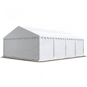 Carpa almacén TOOLPORT 5x8 m PVC 700 n impermeable blanca