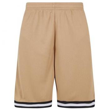 Urban Classics Men's Stripes Mesh Shorts - Beige - Size S to XL