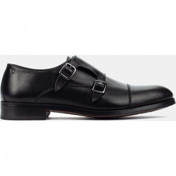 Bluchers Empire de hombre en piel con puntera recta y doble hebilla