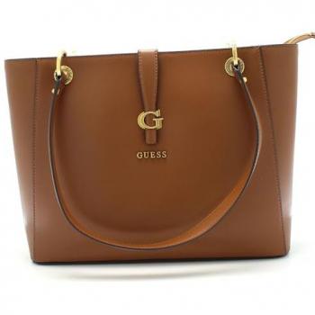 Guess Kuba Brown Shoulder Bag for Women, One Size