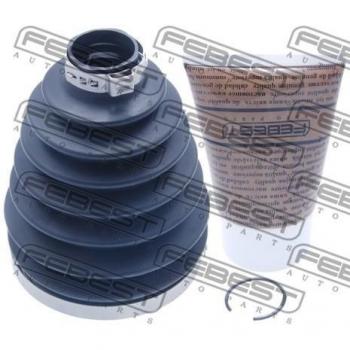 FEBEST CV-joint boot 0217P-Z50 - Juego de fuelles, árbol de transmisión, compatible con vehículos específicos, fabricado en material resistente a la abrasión y al calor, incluye abrazaderas para una instalación segura y duradera