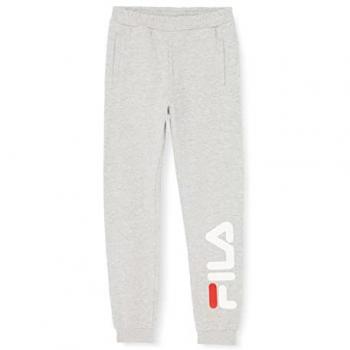 Pantalón de chándal clásico con logo para niños Fila Songe, Gris Claro, 15-16 años