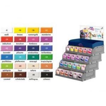 Staedtler 8020 VS. Pasta para modelar de colores variados Fimo Effect. Expositor con 288 pastillas de 57 gramos.