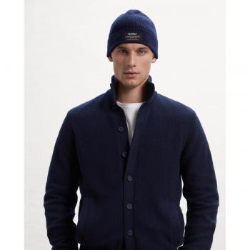 Jersey Troca marino ECOALF para hombre con diseño sostenible y cierre de botones