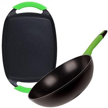 Juego de sartén Wok y Plancha Grill Antiadherentes San Ignacio Colección Vitoria